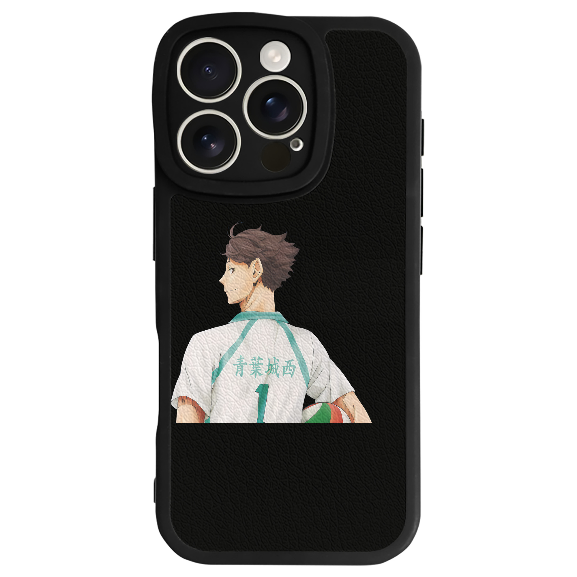（画像用） ハイキュー!! Haikyu!! 【iPhone 16シリーズ対応】シリコンスマホケース（レザー調） 材質：シリコン